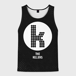 Майка-безрукавка мужская The Killers glitch на темном фоне, цвет: 3D-черный