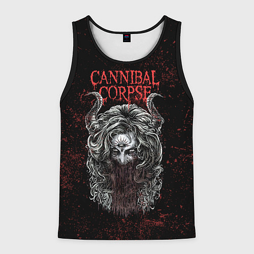 Мужская майка без рукавов Cannibal Corpse art / 3D-Черный – фото 1