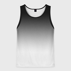 Мужская майка без рукавов Black and white gradient