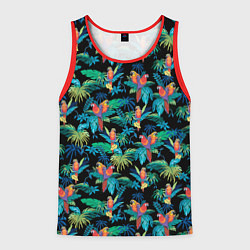 Майка-безрукавка мужская Попугаи Макса Пэйна, цвет: 3D-красный