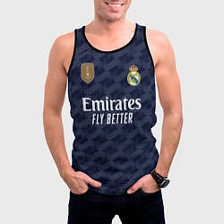 Майка-безрукавка мужская ФК Реал Мадрид форма 2324 гостевая, цвет: 3D-черный — фото 2