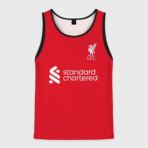 Мужская майка без рукавов Вирджил ван Дейк Ливерпуль форма 2324 домашняя / 3D-Черный – фото 1