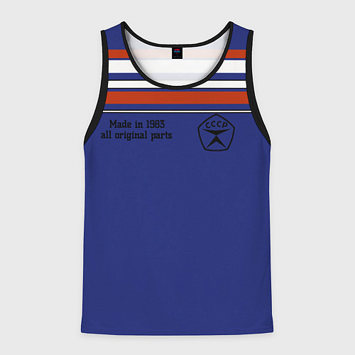 Мужская майка без рукавов Made in 1983 / 3D-Черный – фото 1