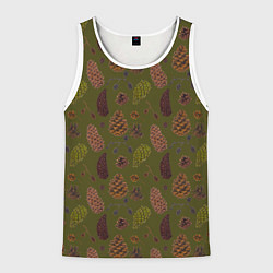 Мужская майка без рукавов Шишки разные