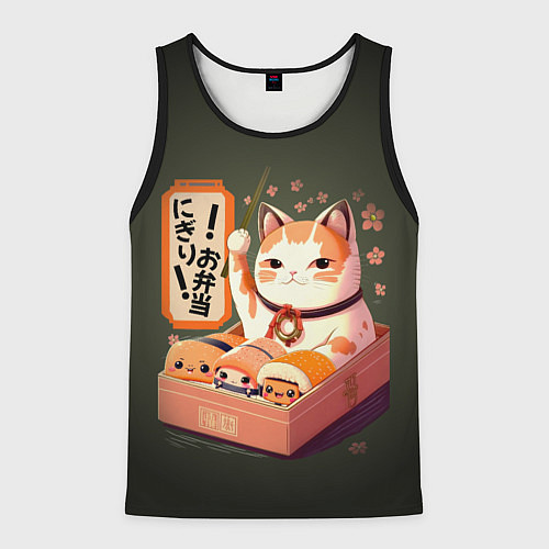 Мужская майка без рукавов Запорный клапан / 3D-Черный – фото 1