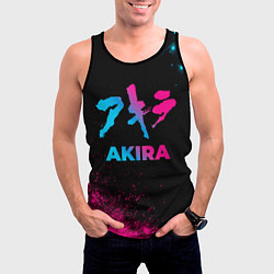Майка-безрукавка мужская Akira - neon gradient, цвет: 3D-черный — фото 2