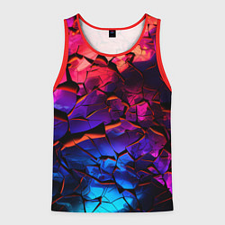 Майка-безрукавка мужская Светящаяся Земля, цвет: 3D-красный