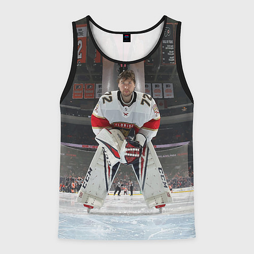 Мужская майка без рукавов Sergey Bobrovsky - Florida panthers - hockey / 3D-Черный – фото 1