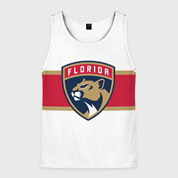 Майка-безрукавка мужская Florida panthers - uniform - hockey, цвет: 3D-белый