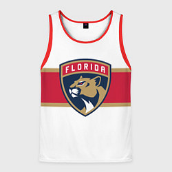 Майка-безрукавка мужская Florida panthers - uniform - hockey, цвет: 3D-красный