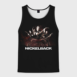 Майка-безрукавка мужская Nickelback brutal, цвет: 3D-черный