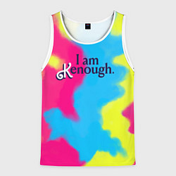 Майка-безрукавка мужская I Am Kenough Tie-Dye, цвет: 3D-белый