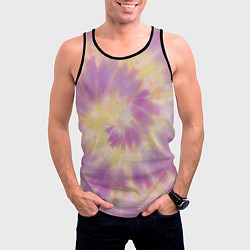 Майка-безрукавка мужская Tie-Dye дизайн, цвет: 3D-черный — фото 2