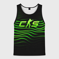 Мужская майка без рукавов CS2 green logo