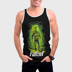 Майка-безрукавка мужская Fallout game poster style, цвет: 3D-белый — фото 2