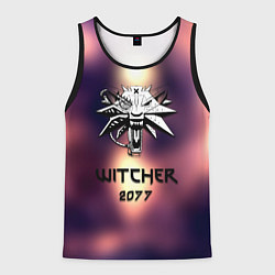 Майка-безрукавка мужская Ведьмак 2077, цвет: 3D-черный