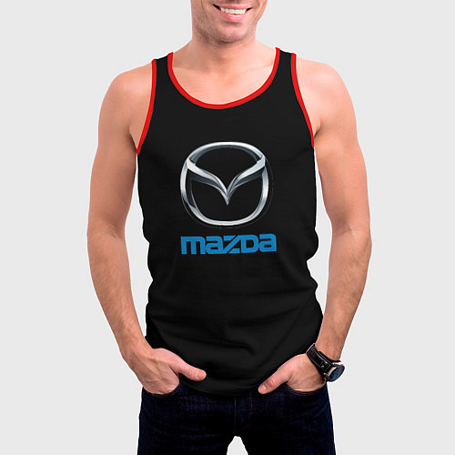 Мужская майка без рукавов Mazda sportcar / 3D-Красный – фото 3