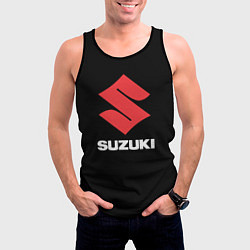Майка-безрукавка мужская Suzuki sport brend, цвет: 3D-черный — фото 2