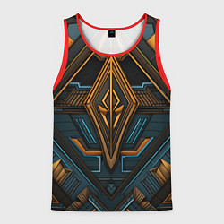 Мужская майка без рукавов Орнамент с ромбами в египетском стиле