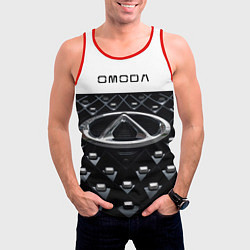 Майка-безрукавка мужская Omoda омода, цвет: 3D-красный — фото 2