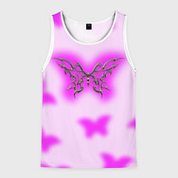 Мужская майка без рукавов Y2K purple butterfly
