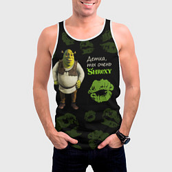 Майка-безрукавка мужская Shrexy Shrek, цвет: 3D-белый — фото 2