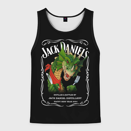 Мужская майка без рукавов Джек Дэниэлс - 2024 / 3D-Черный – фото 1