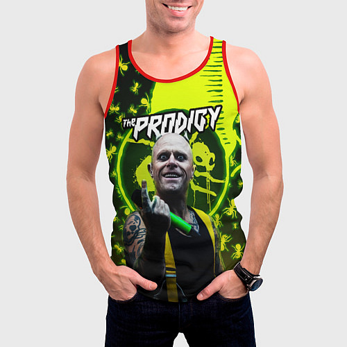 Мужская майка без рукавов The Prodigy Keith Flint / 3D-Красный – фото 3