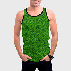 Майка-безрукавка мужская Shrek: Pattern, цвет: 3D-черный — фото 2