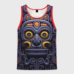 Майка-безрукавка мужская Орнамент в стиле ацтеков, цвет: 3D-красный