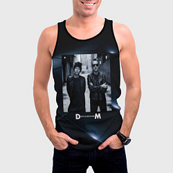 Майка-безрукавка мужская Depeche Mode - Мартин и Дэйв, цвет: 3D-черный — фото 2