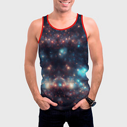 Майка-безрукавка мужская Космический простор, цвет: 3D-красный — фото 2