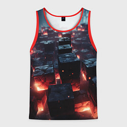Майка-безрукавка мужская Гармония форм, цвет: 3D-красный