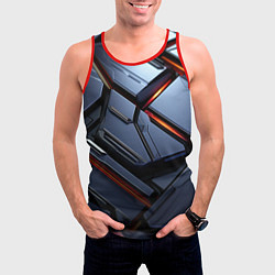 Майка-безрукавка мужская Абстрактная красота, цвет: 3D-красный — фото 2