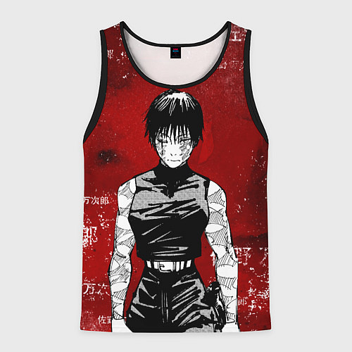 Мужская майка без рукавов Магическая битва - Маки Зенин / 3D-Черный – фото 1