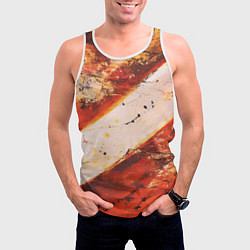 Майка-безрукавка мужская Горная порода, цвет: 3D-белый — фото 2