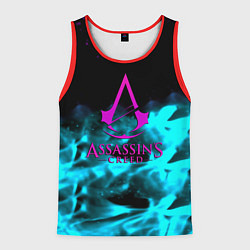 Мужская майка без рукавов Assassins Creed flame neon