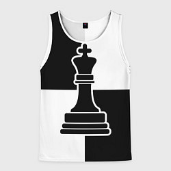 Мужская майка без рукавов Шахматы - ферзь