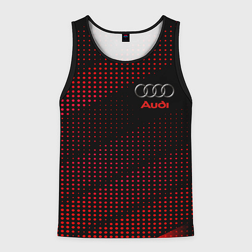 Мужская майка без рукавов Audi sportdot / 3D-Черный – фото 1