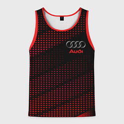 Майка-безрукавка мужская Audi sportdot, цвет: 3D-красный