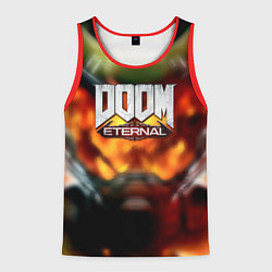 Майка-безрукавка мужская Doom eternal games, цвет: 3D-красный