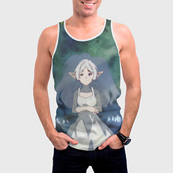 Майка-безрукавка мужская Sousou no Frieren, цвет: 3D-белый — фото 2