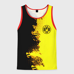 Майка-безрукавка мужская Borussia fc sport краски, цвет: 3D-красный