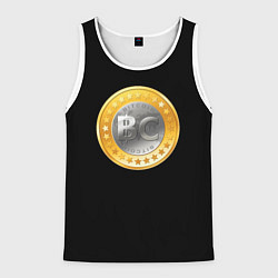 Майка-безрукавка мужская BTC money, цвет: 3D-белый