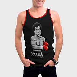 Майка-безрукавка мужская Rocky Balboa, цвет: 3D-красный — фото 2