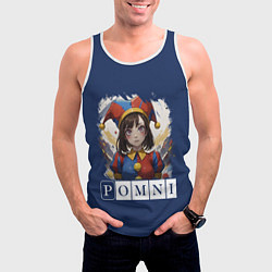 Майка-безрукавка мужская Удивительный цифровой цирк - Помни, цвет: 3D-белый — фото 2