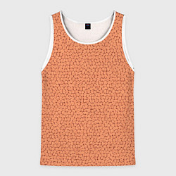Мужская майка без рукавов Текстура однотонный тёмно-персиковый