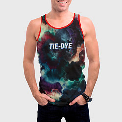 Майка-безрукавка мужская Tie - dye, цвет: 3D-красный — фото 2