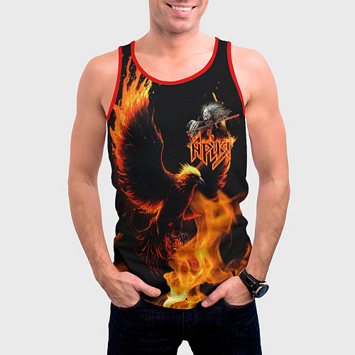 Мужская майка без рукавов Феникс ария / 3D-Красный – фото 3