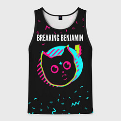 Майка-безрукавка мужская Breaking Benjamin - rock star cat, цвет: 3D-черный
